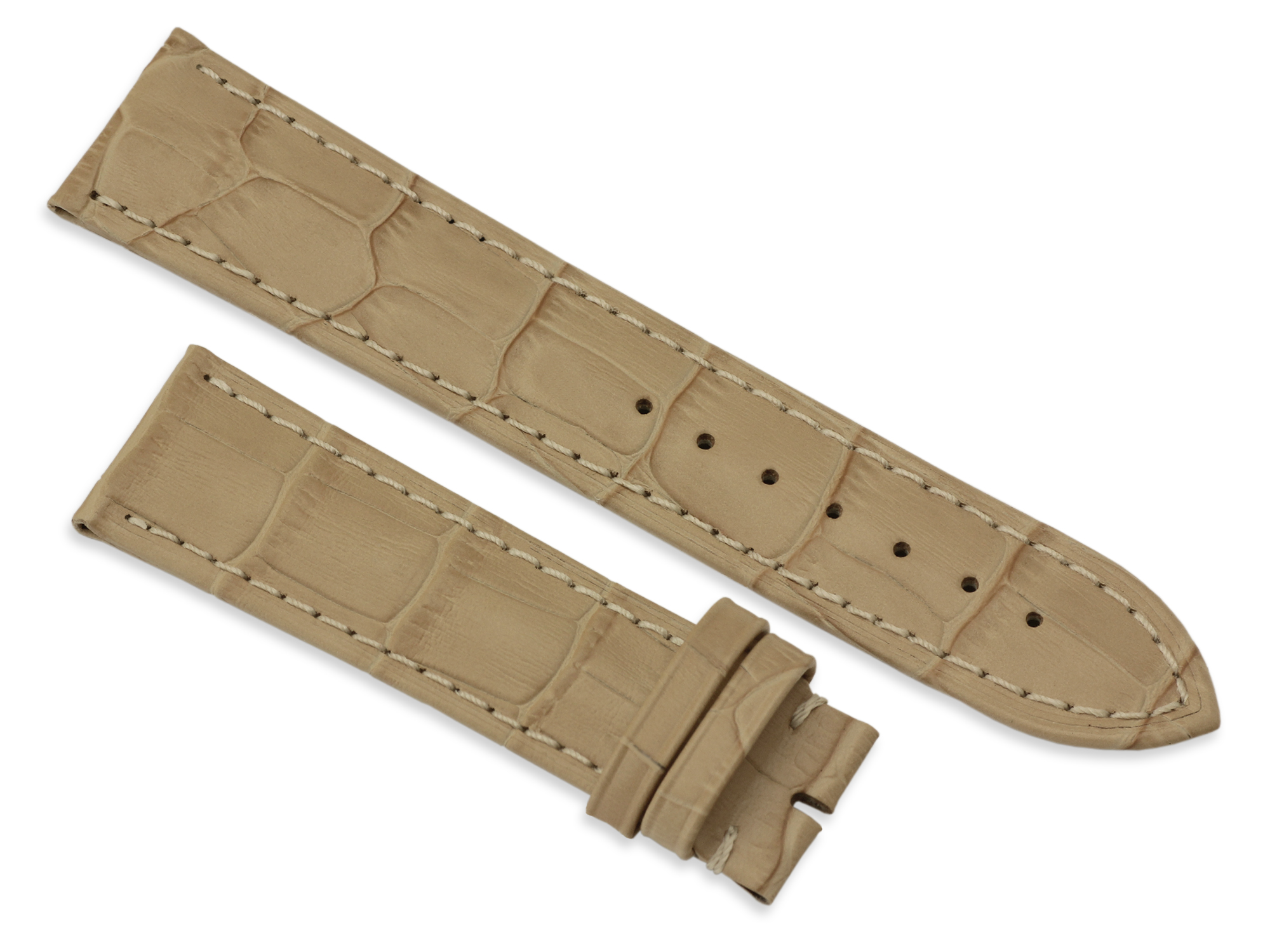 LD strap 22-20 Sand, кожаный ремешок L'Duchen
