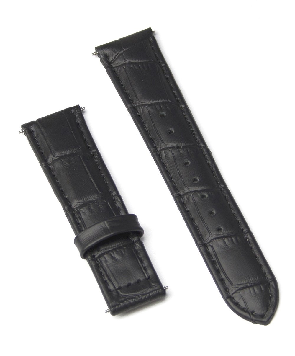 LD strap 18-16 BK, кожаный ремешок L'Duchen